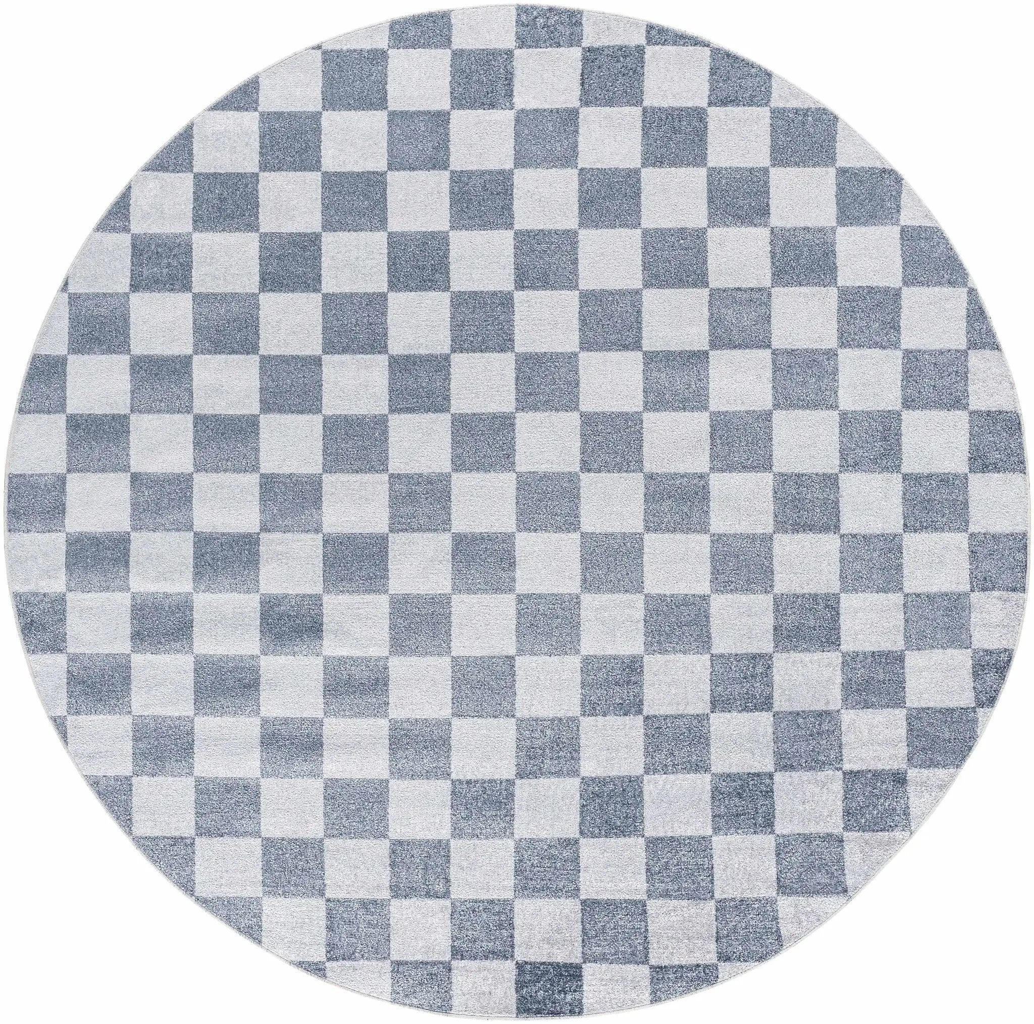 Alie Gray Checkered Washable Area Rug by Hauteloom