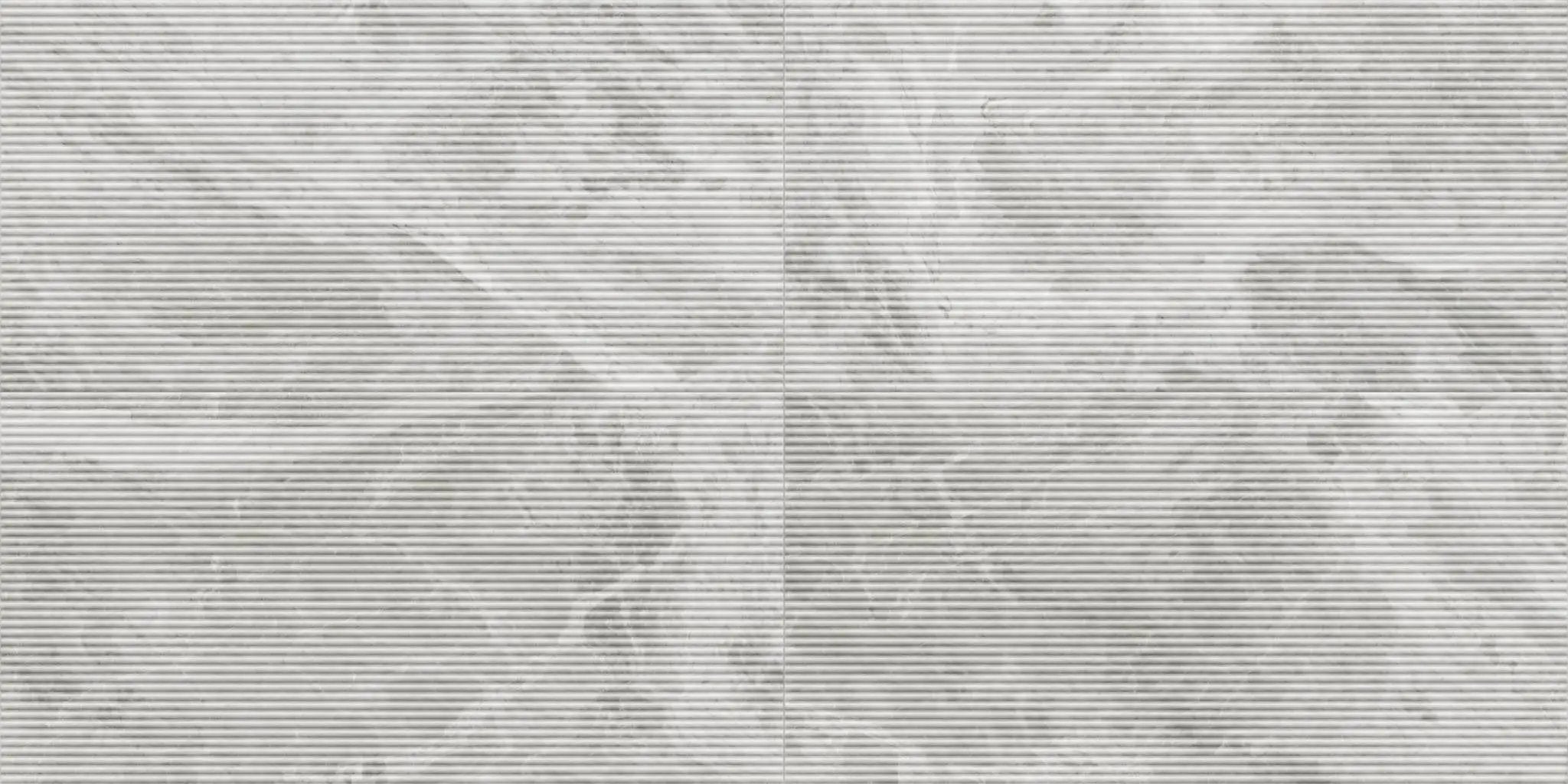 Veneer World Atelier Charme Evo Flute Pearl Grey Marble Look Porcelain Accent Tiles 24x48 by landmarkceramics