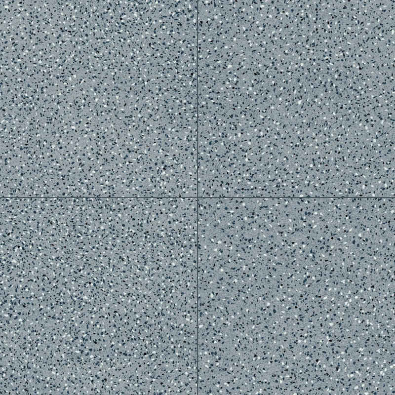 Elite Color Blue Anti-Slip Terrazzo Look Porcelain Tiles 24x24 by landmarkceramics