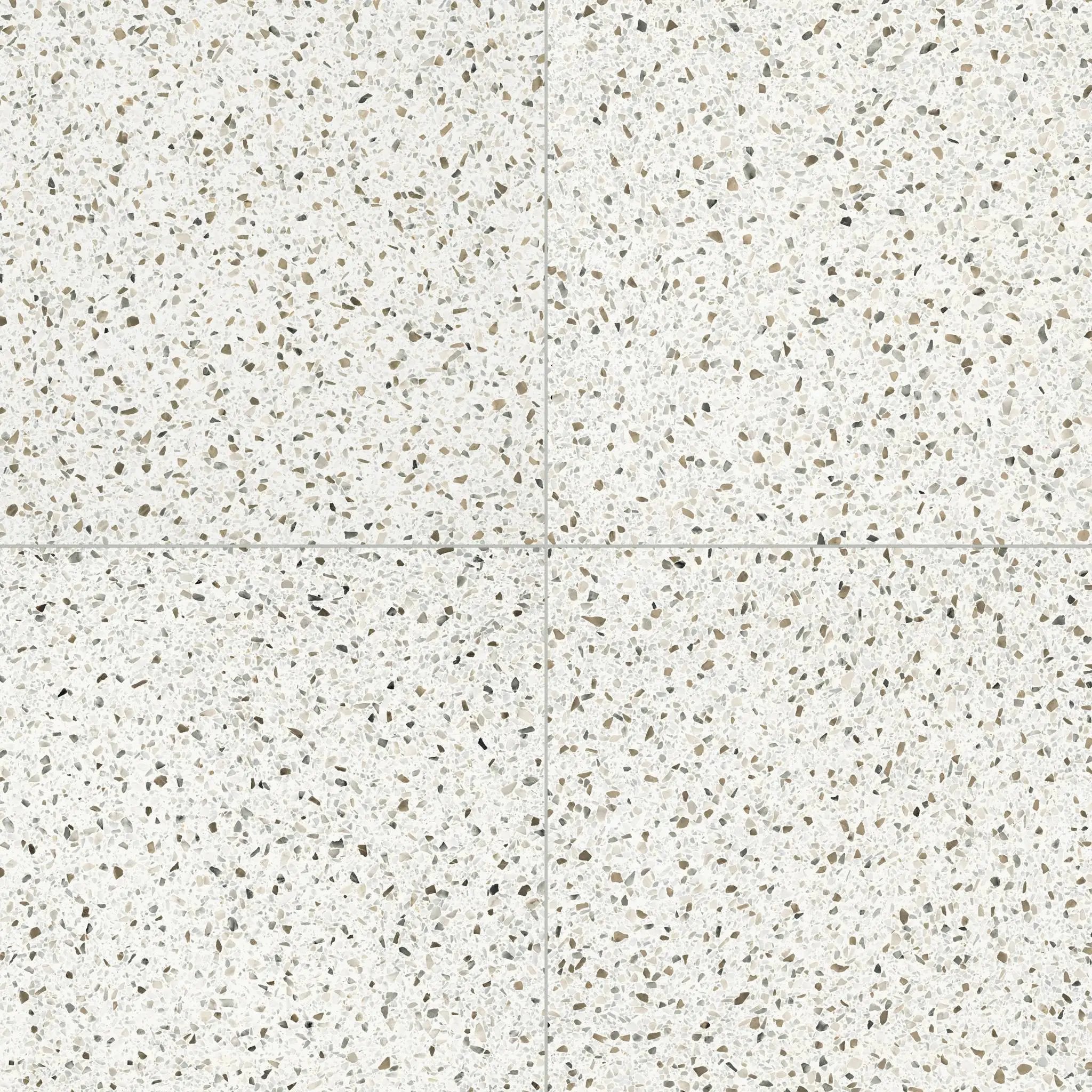 Elite Color Neutral Mix Anti-Slip Terrazzo Look Porcelain Tiles 24x24 by landmarkceramics