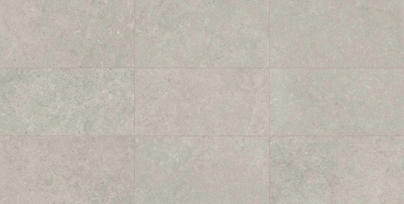 Mood Ash Limestone Look Porcelain Tiles 24x48 by landmarkceramics