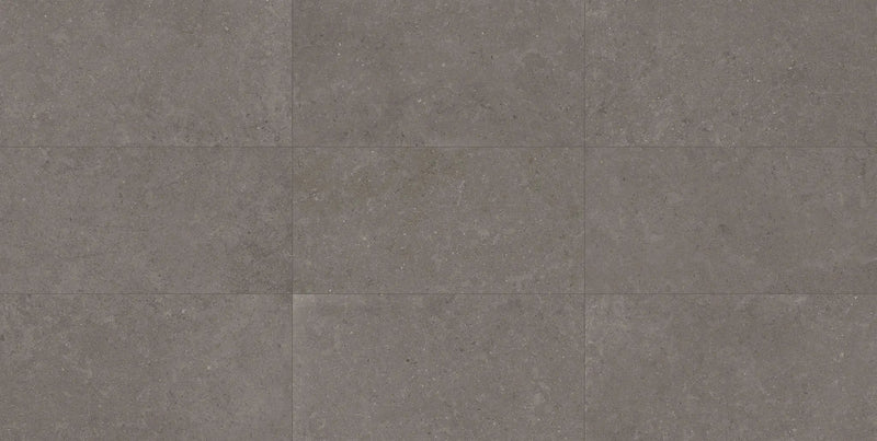 Mood Dark Limestone Look Porcelain Tiles 24x48 by landmarkceramics