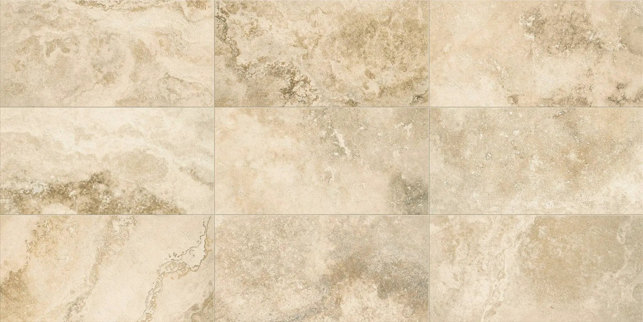 Trail Cross Cut Country Classic Bullnose Travertine Look Porcelain Moldings 3x24 by landmarkceramics
