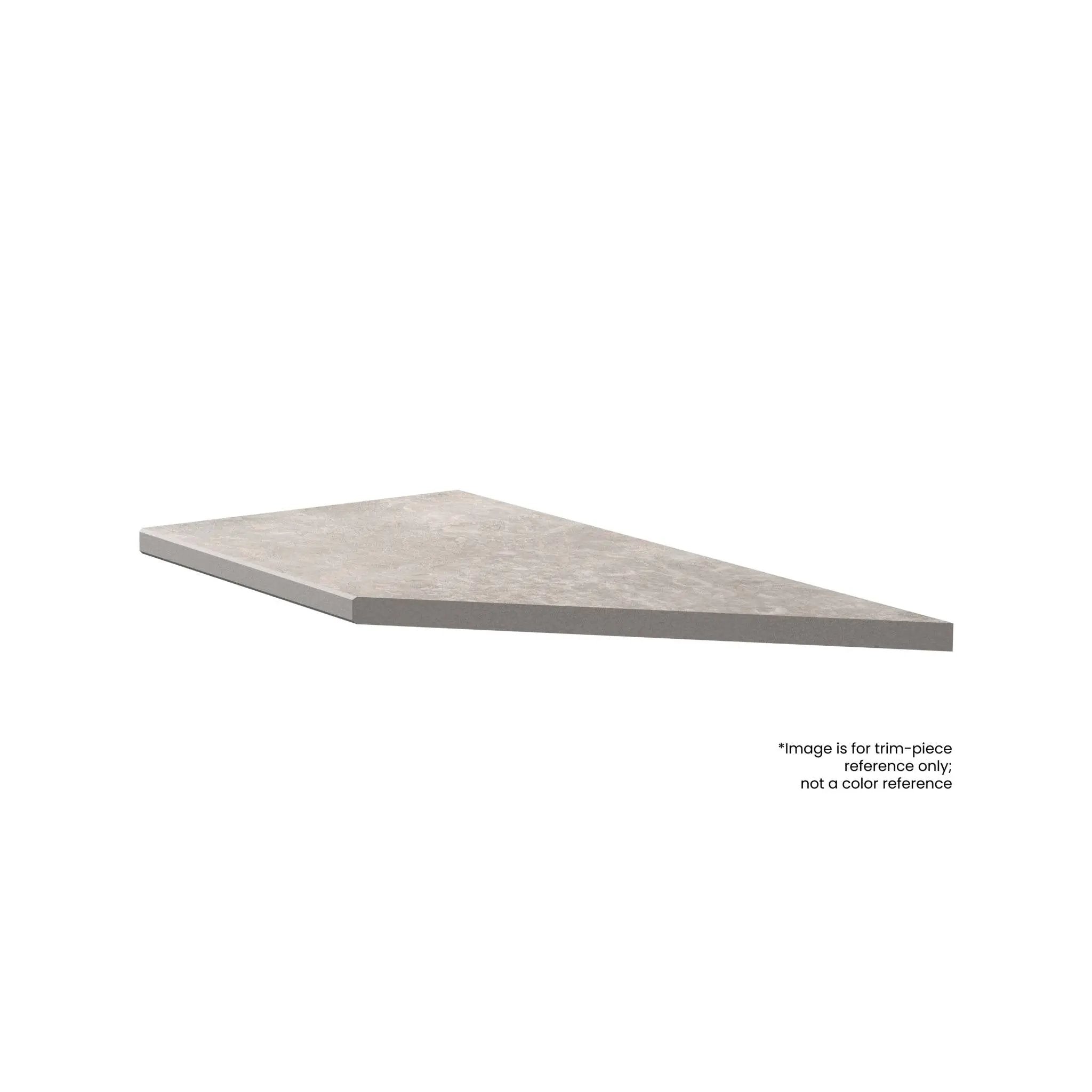 Frontier20 Dune Coping & Stair Corner Left Limestone Look Porcelain Moldings 12x48 by landmarkceramics