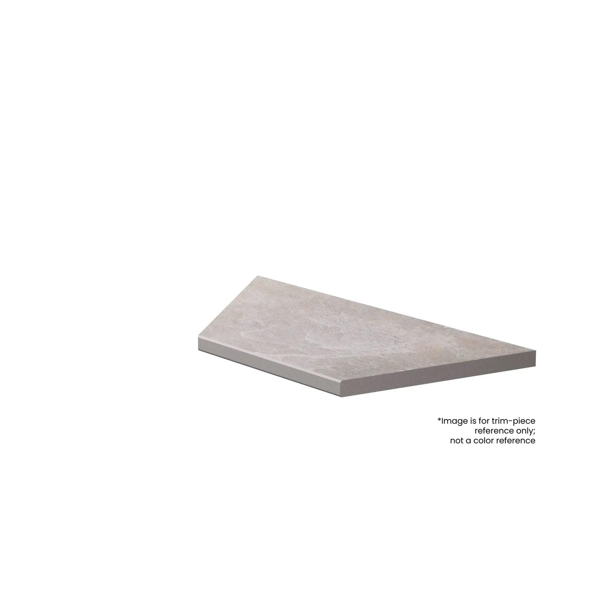 Frontier20 Soul Walnut Coping & Stair Tread Corner Right Wood Look Porcelain Moldings 12x48 by landmarkceramics
