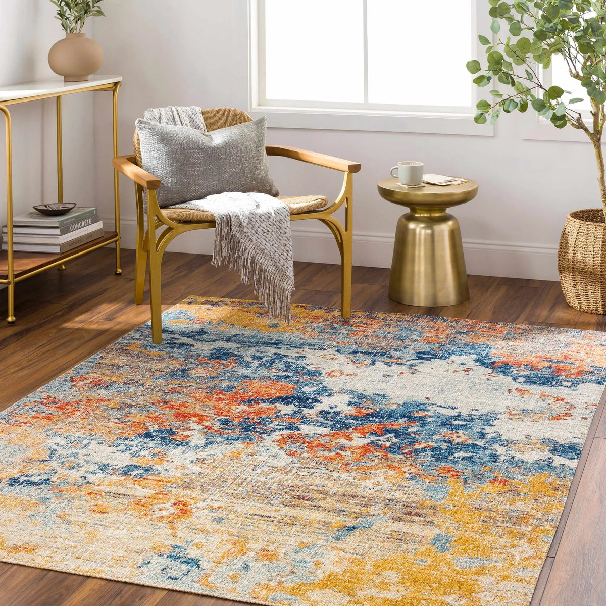 Landen Outdoor Area Rug, installed in a room 2