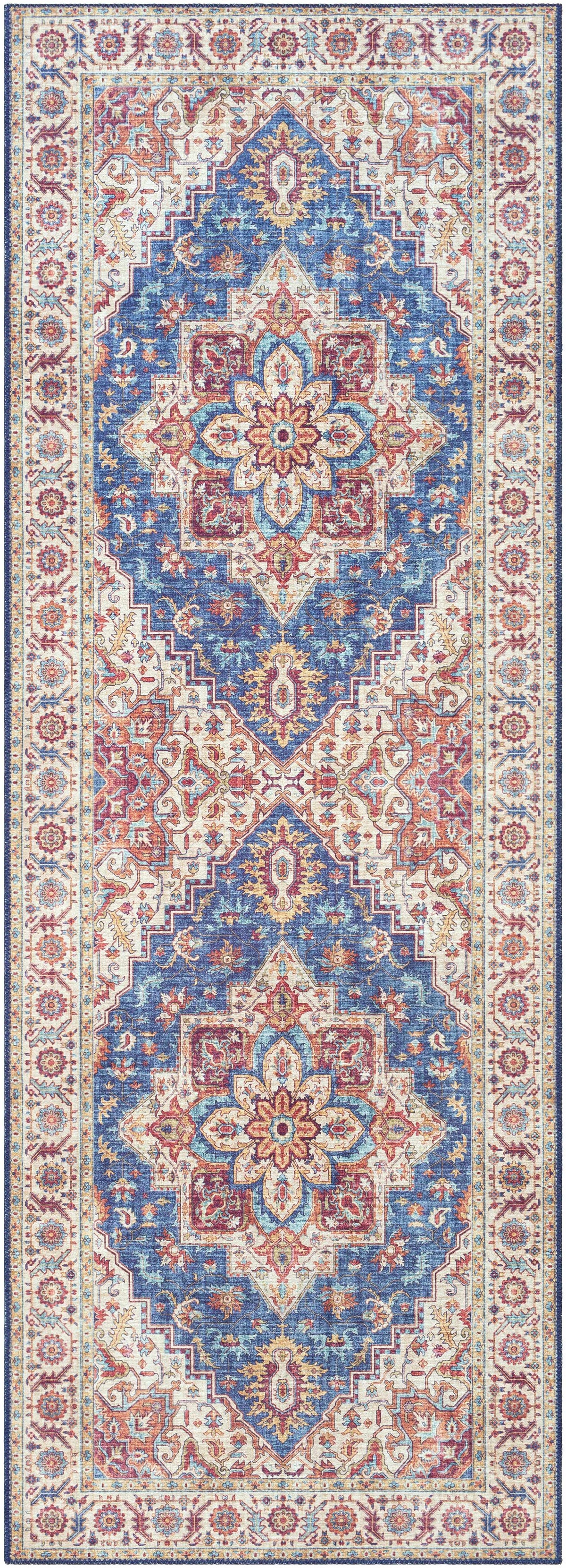 Kapaa Blue Medallion Rug - Clearance, photo 3 of 14
