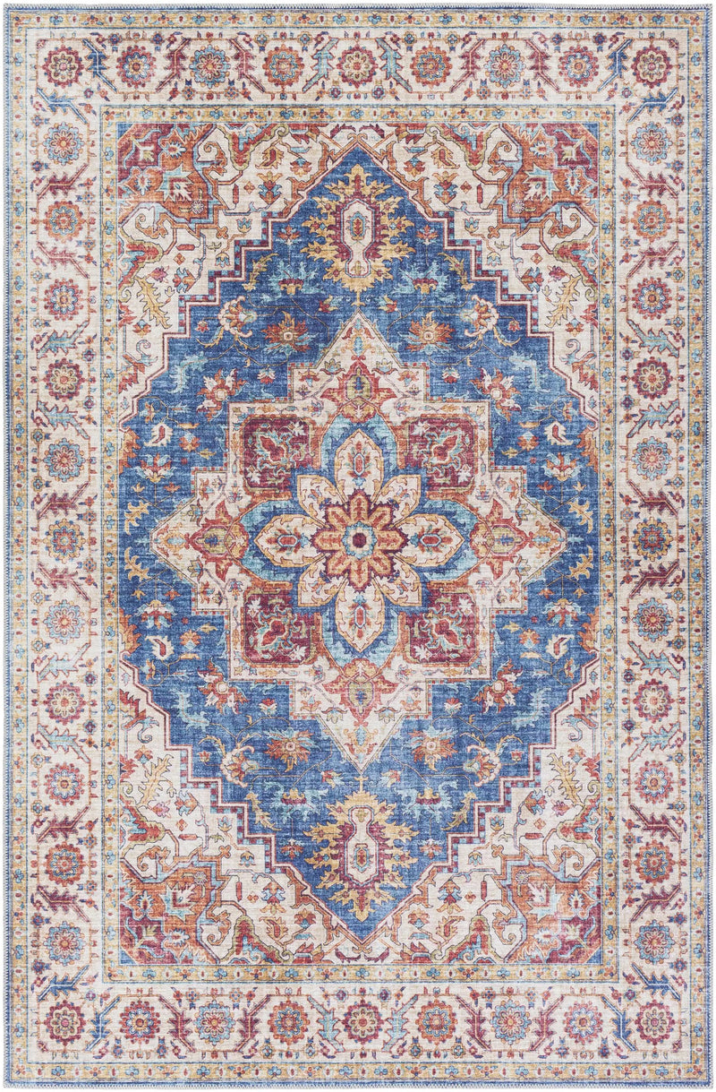 Kapaa Blue Medallion Rug - Clearance by Boutique Rugs