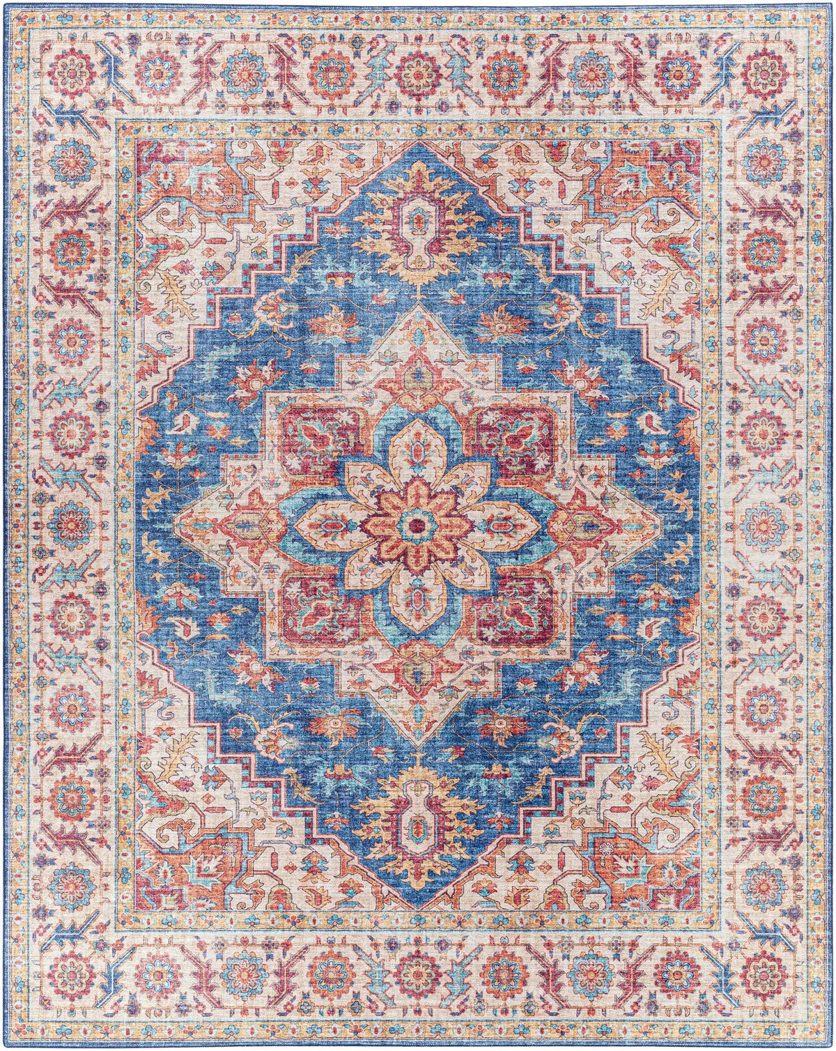 Kapaa Blue Medallion Rug - Clearance, photo 11 of 14