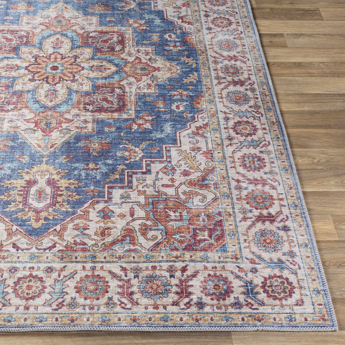 Kapaa Blue Medallion Rug - Clearance, photo 9 of 14