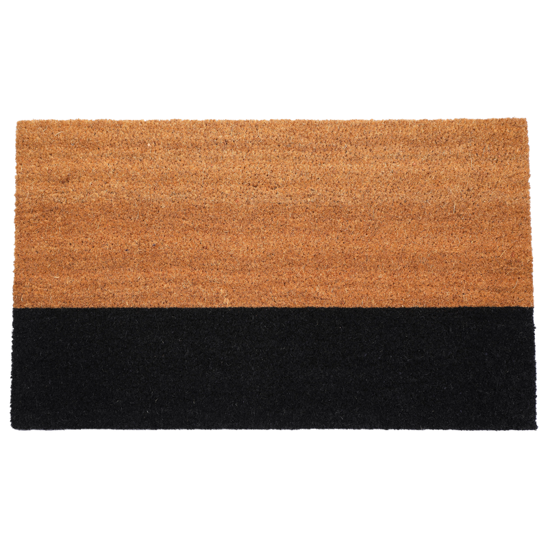 Black Belt Coir Doormat by Fab Habitat