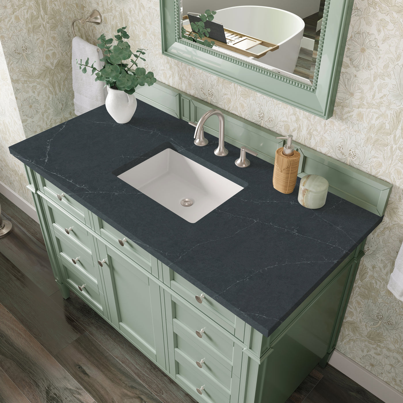 James Martin Brittany 48" Single Bathroom Vanity, Sage Green, view 31