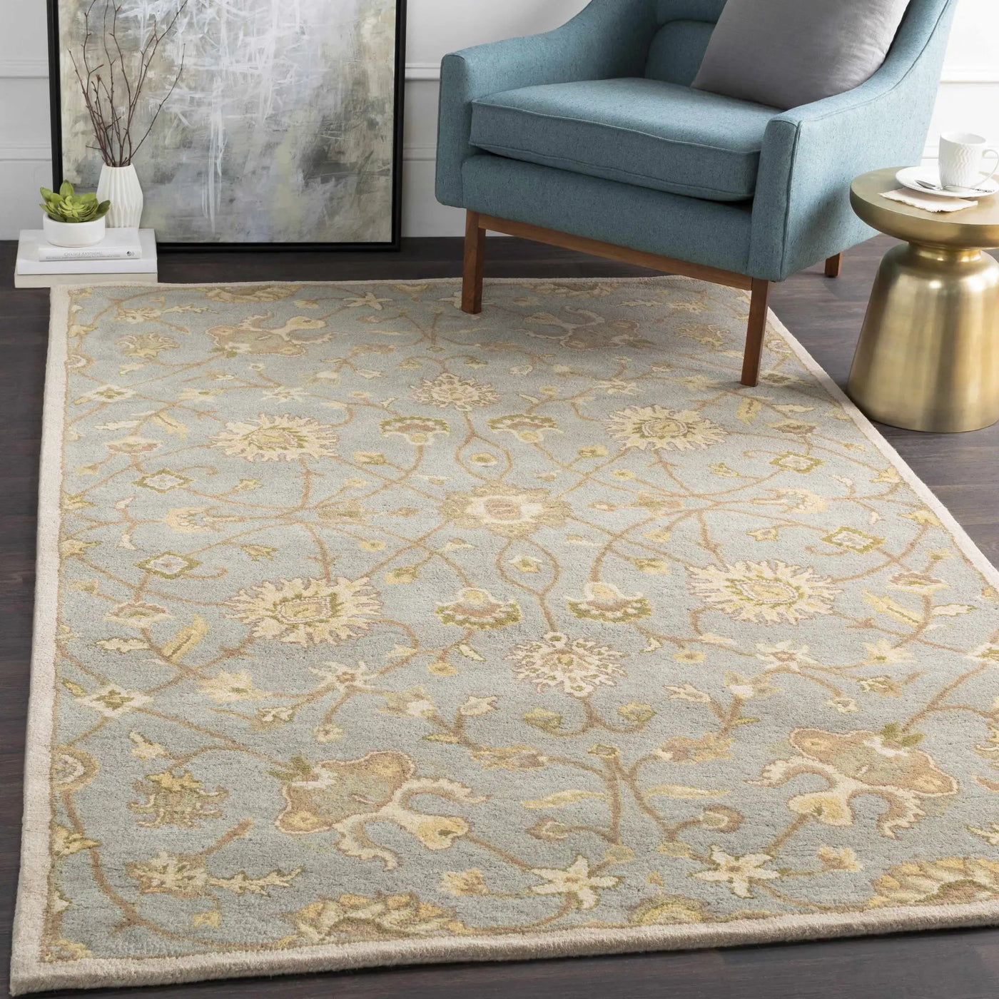 Logville Hand Tufted Light Olive 1121 Area Rug by Boutique Rugs