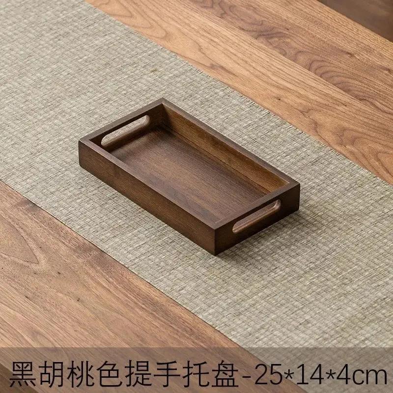 Long Rectangle Bamboo Tea Serving Tray by House Of Avana