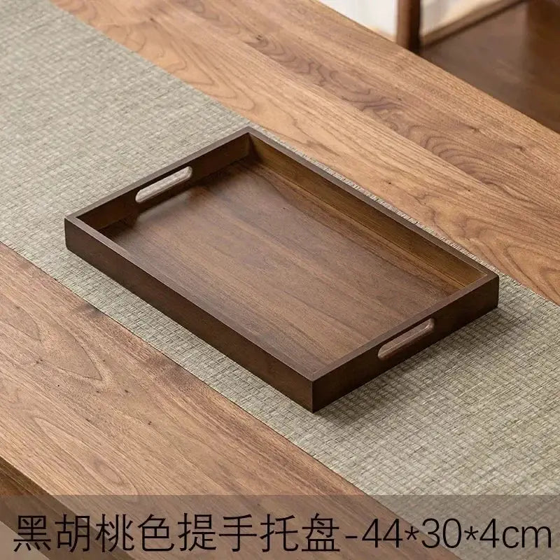 Long Rectangle Bamboo Tea Serving Tray by House Of Avana