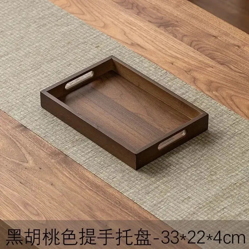 Long Rectangle Bamboo Tea Serving Tray by House Of Avana