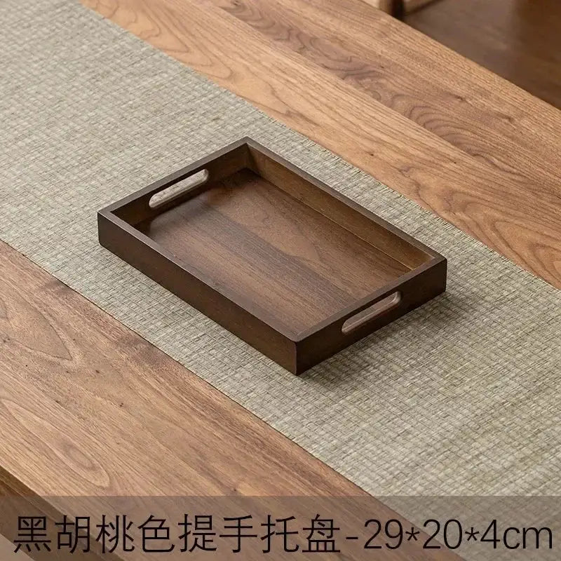 Long Rectangle Bamboo Tea Serving Tray by House Of Avana