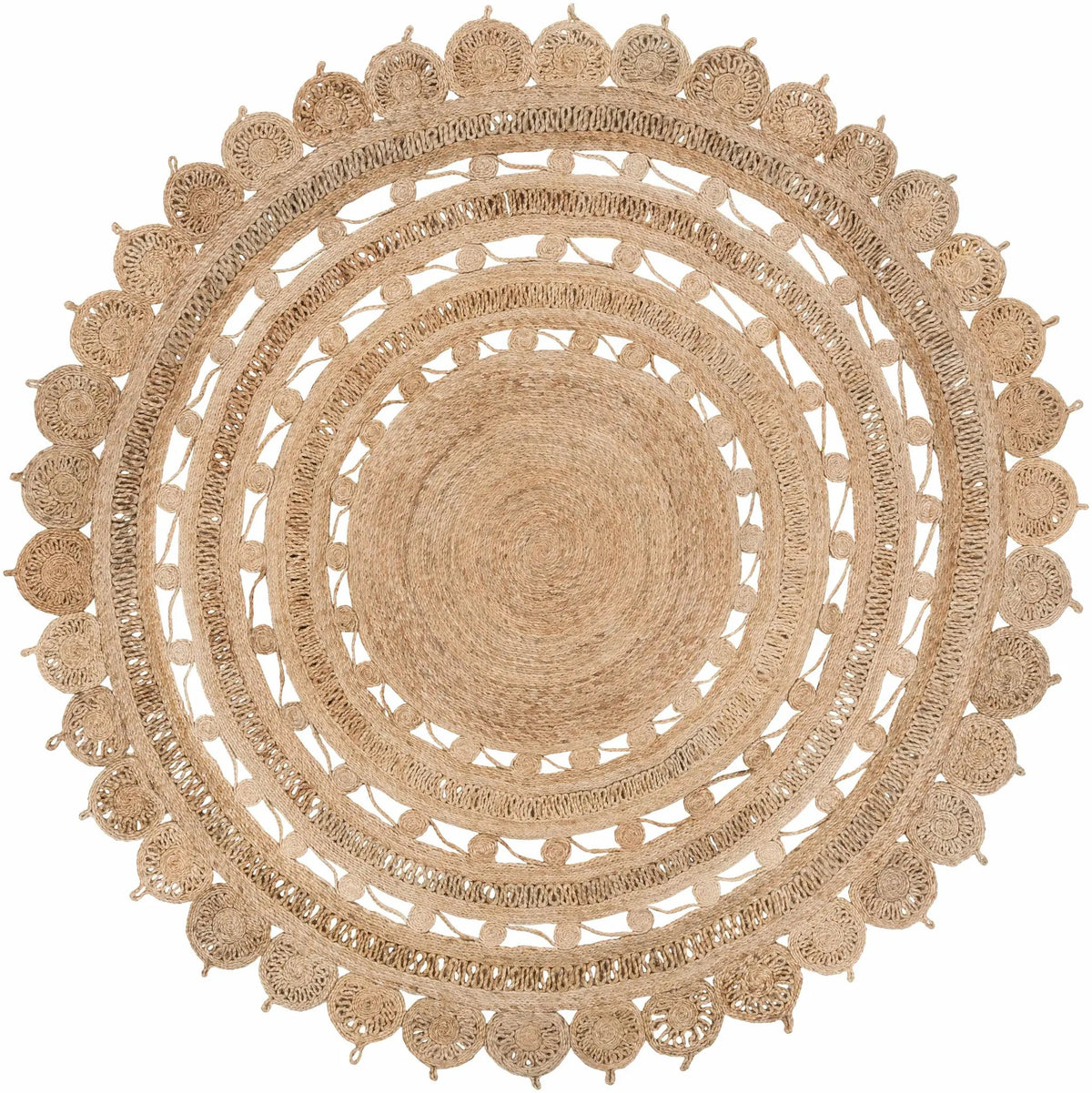 Longville Round Jute Rug - Clearance, photo 6 of 7
