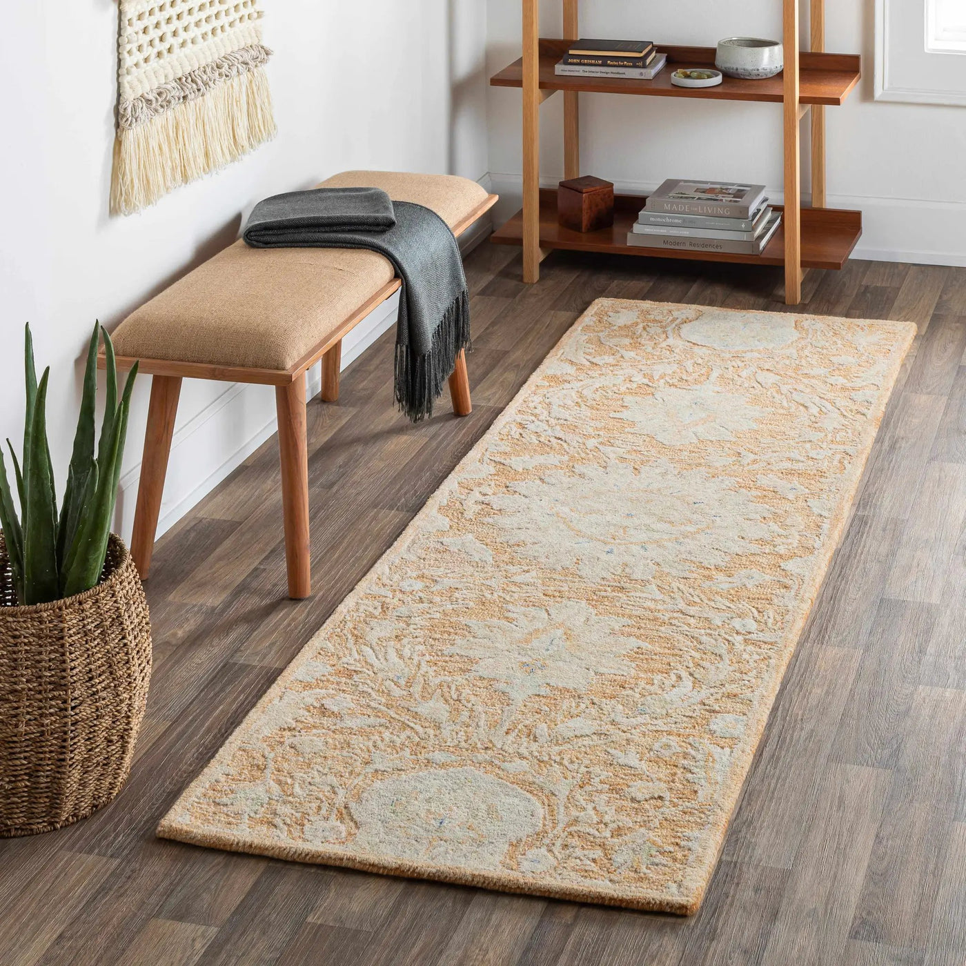 Lonoy 2x3 Small Coral Wool Carpet - Clearance by Boutique Rugs