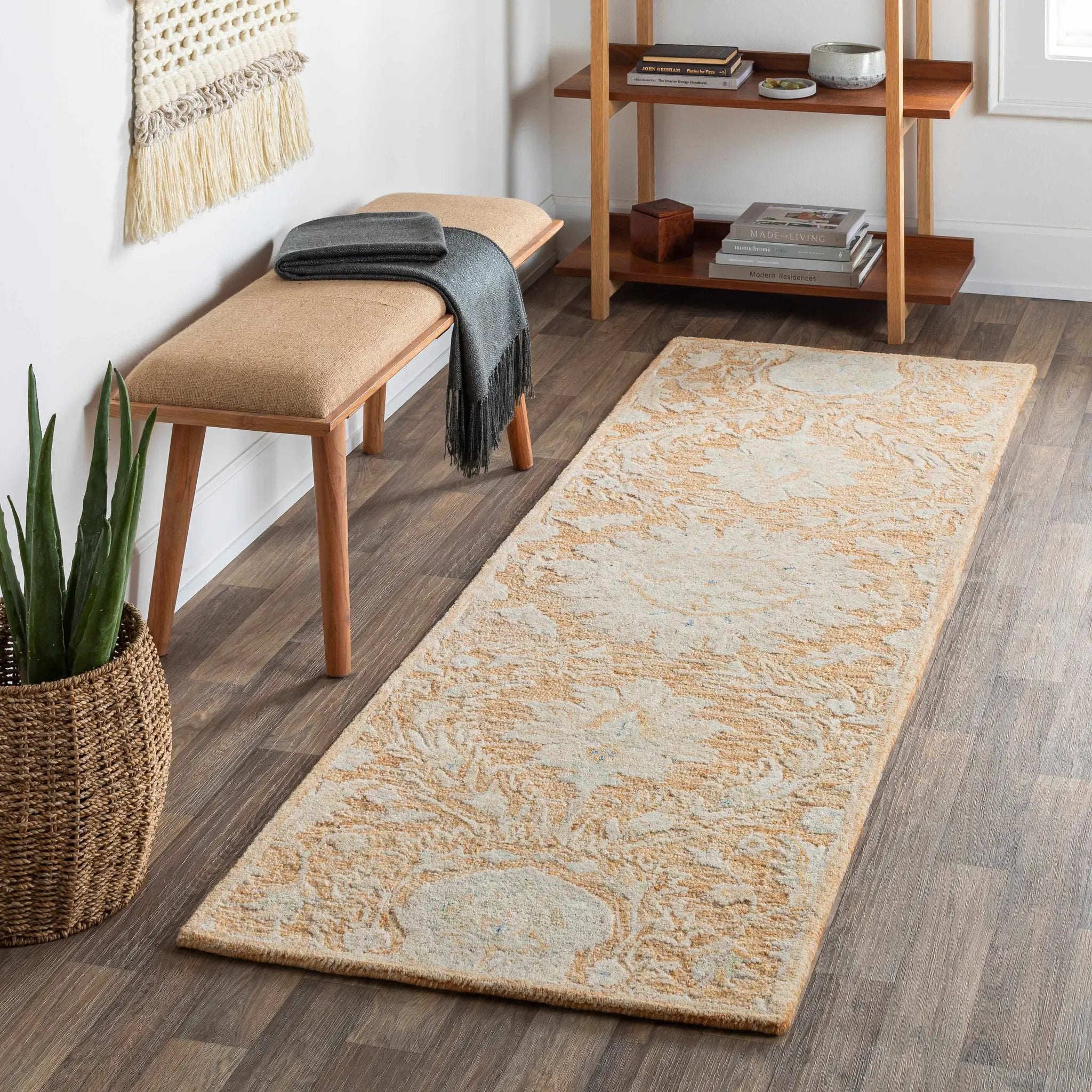 Lonoy 2x3 Small Coral Wool Carpet - Clearance by Boutique Rugs