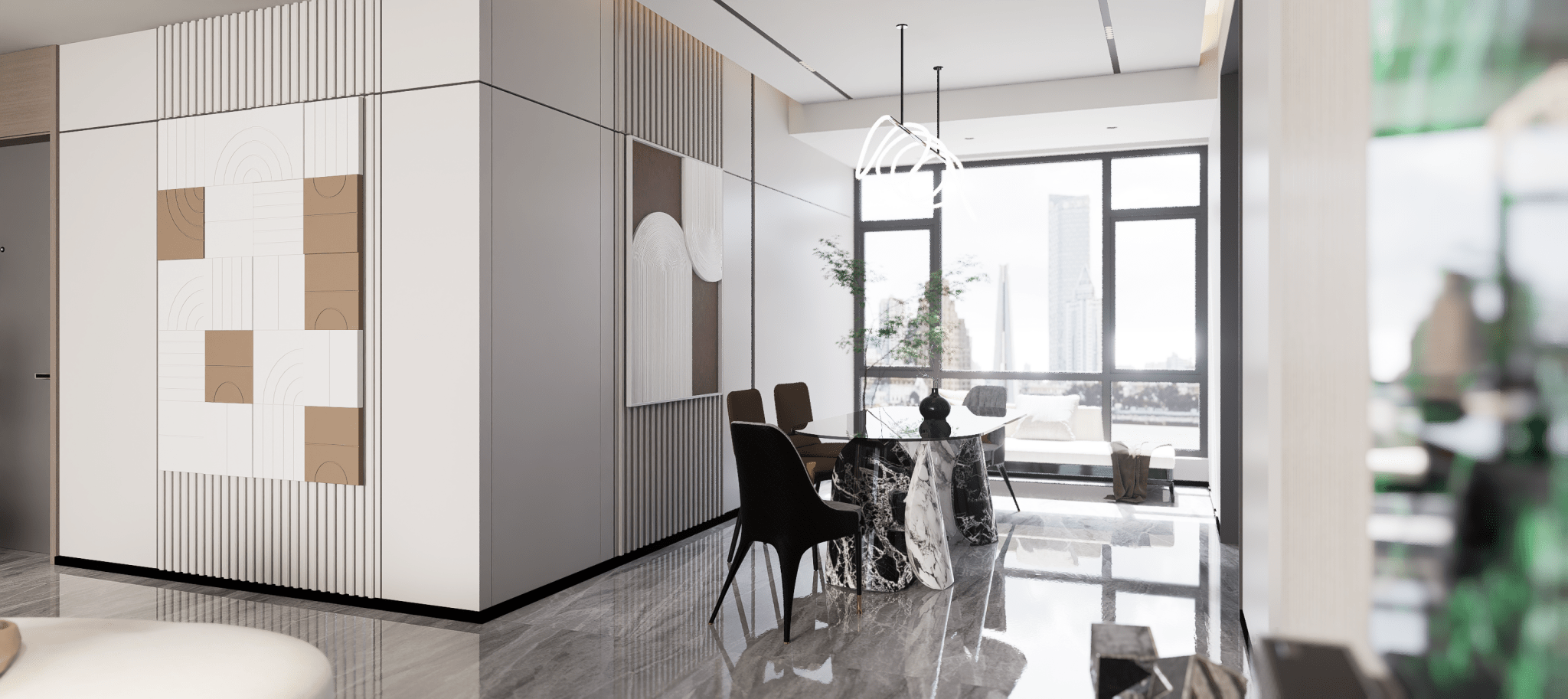Lotus Dining Table by Zicana Boutique