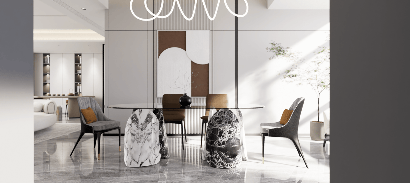 Lotus Dining Table by Zicana Boutique
