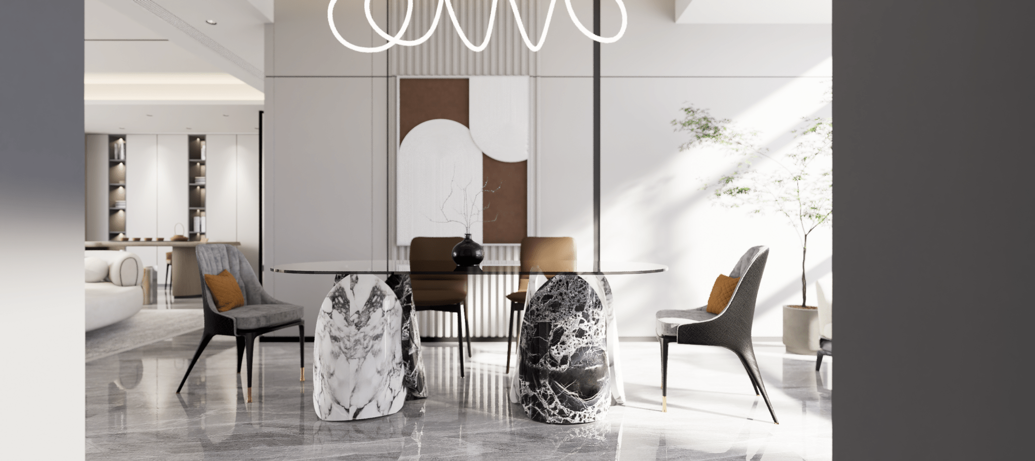 Lotus Dining Table by Zicana Boutique