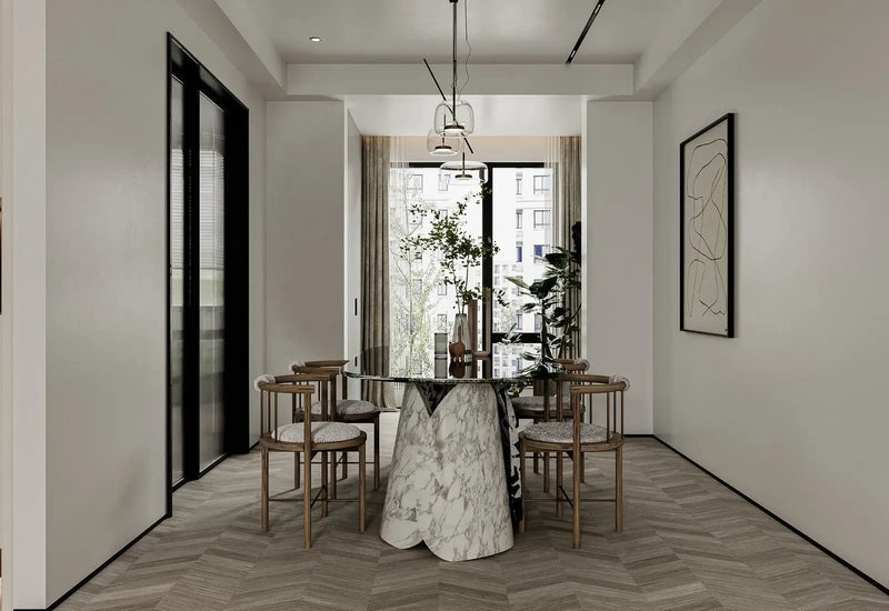 Lotus Round Dining Table by Zicana Boutique