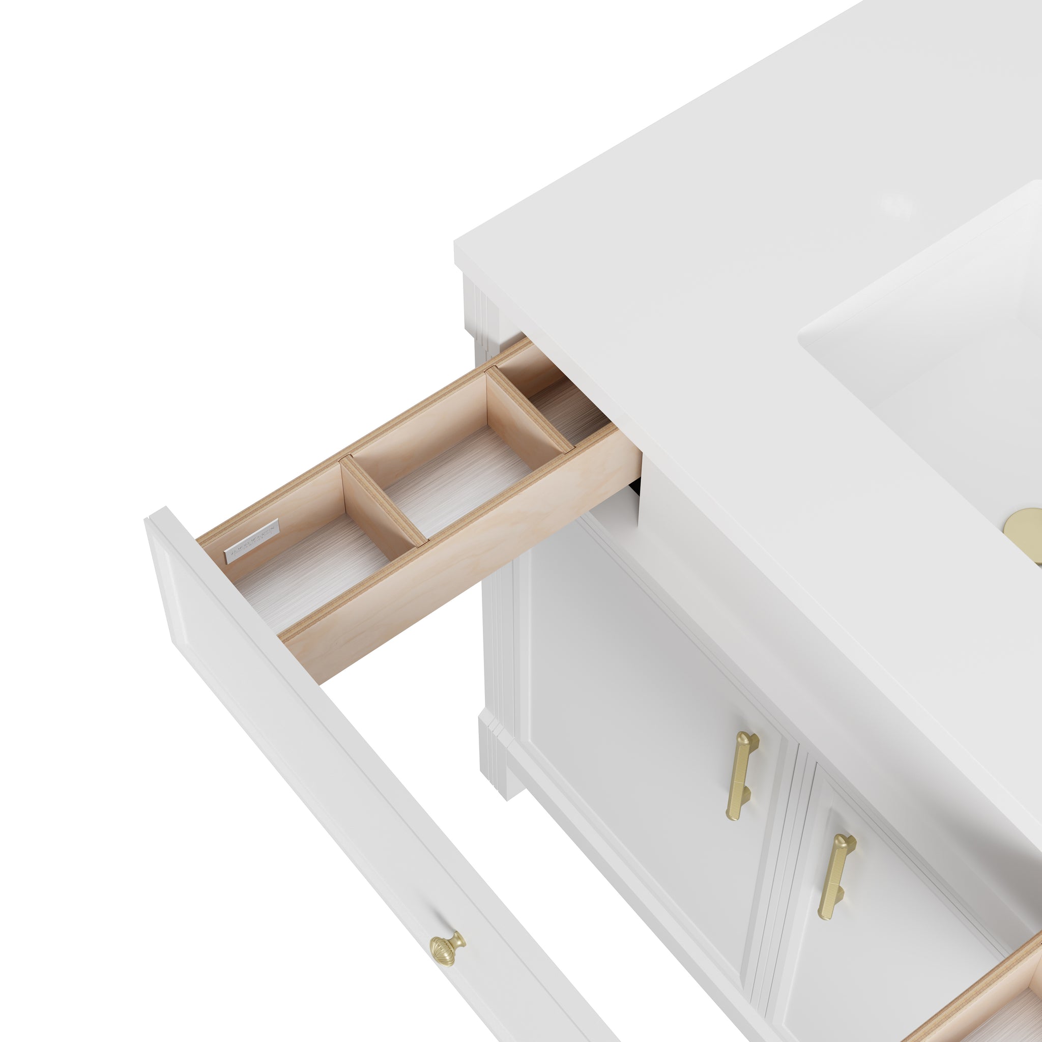 James Martin Bellshire 96" Double Bathroom Vanity, Bright White, view 20