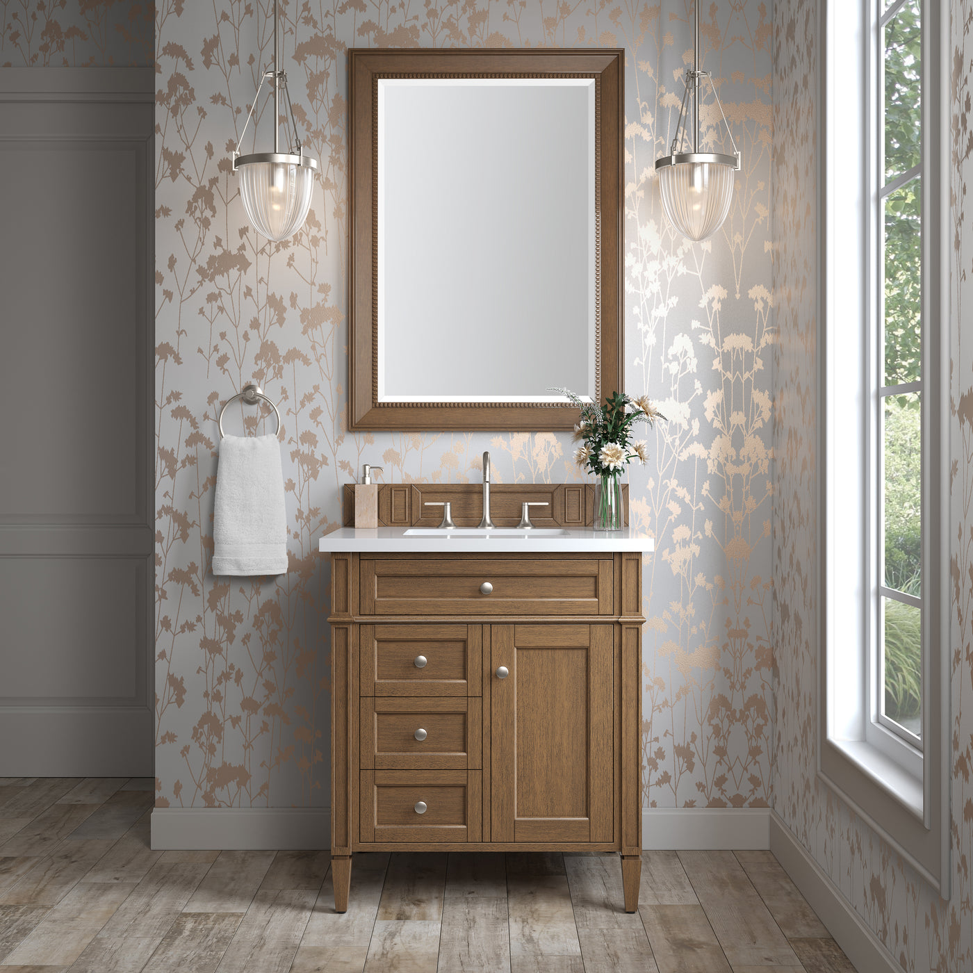 James Martin Brittany 30" Single Bathroom Vanity, Saddle Brown, view 16