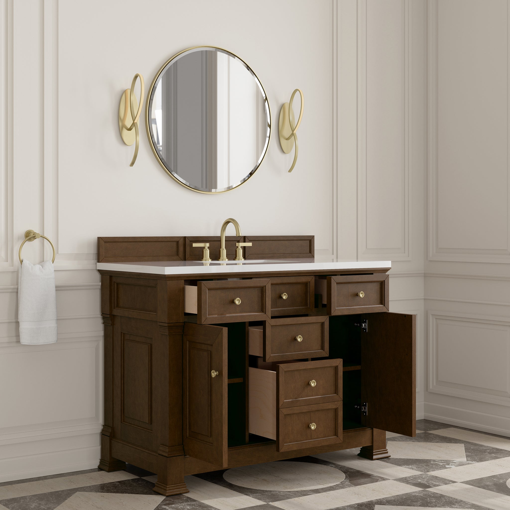 James Martin Brookfield 48" Single Bathroom Vanity, Honey Oak, view 26