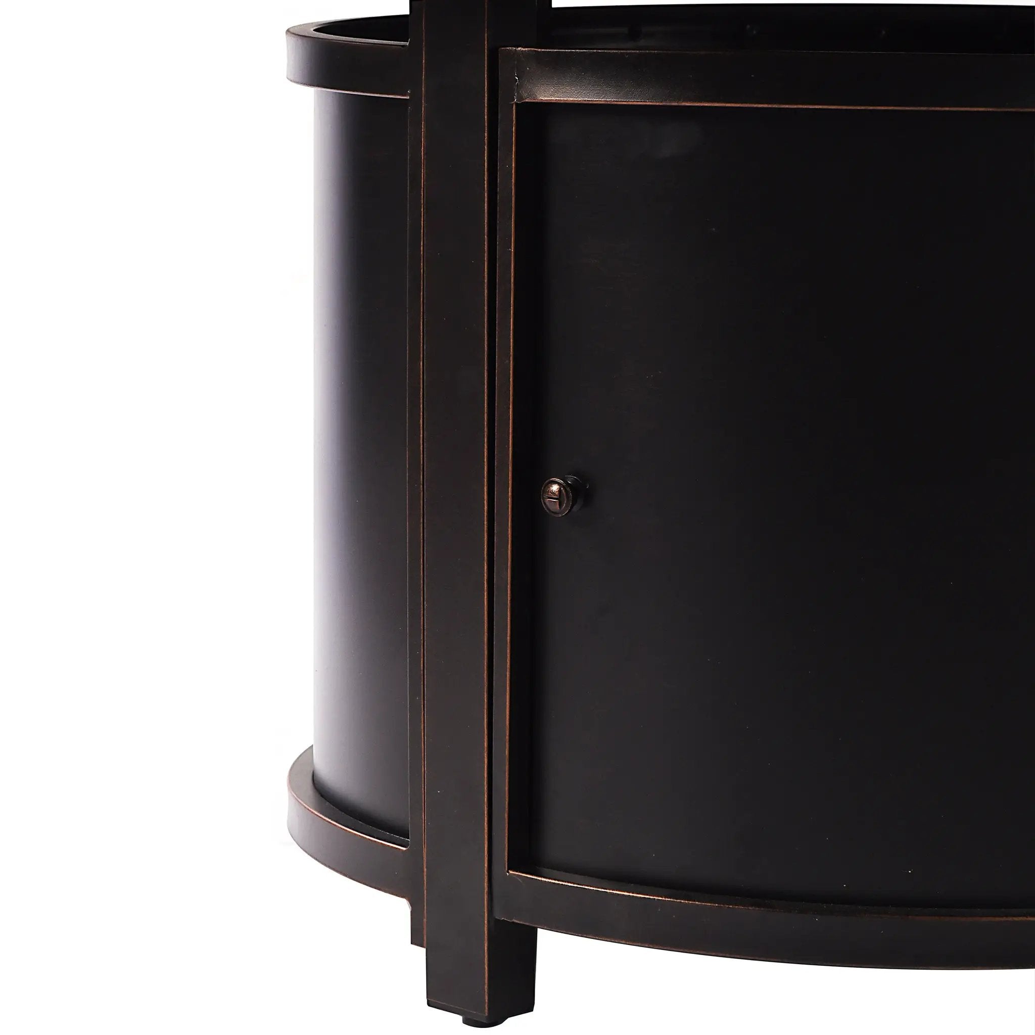Aluminum 44-in Round Propane Fire Table with Beads, Covers and Lid by Sharicks