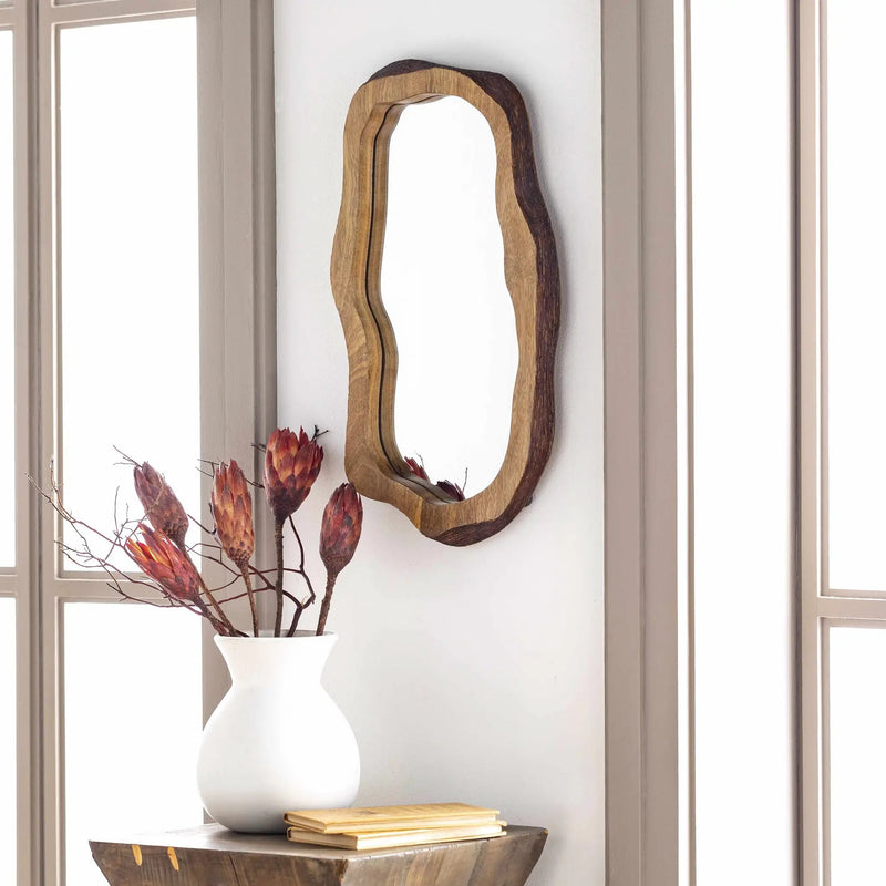 Louiseville Gold Frame Round Mirror by Boutique Rugs
