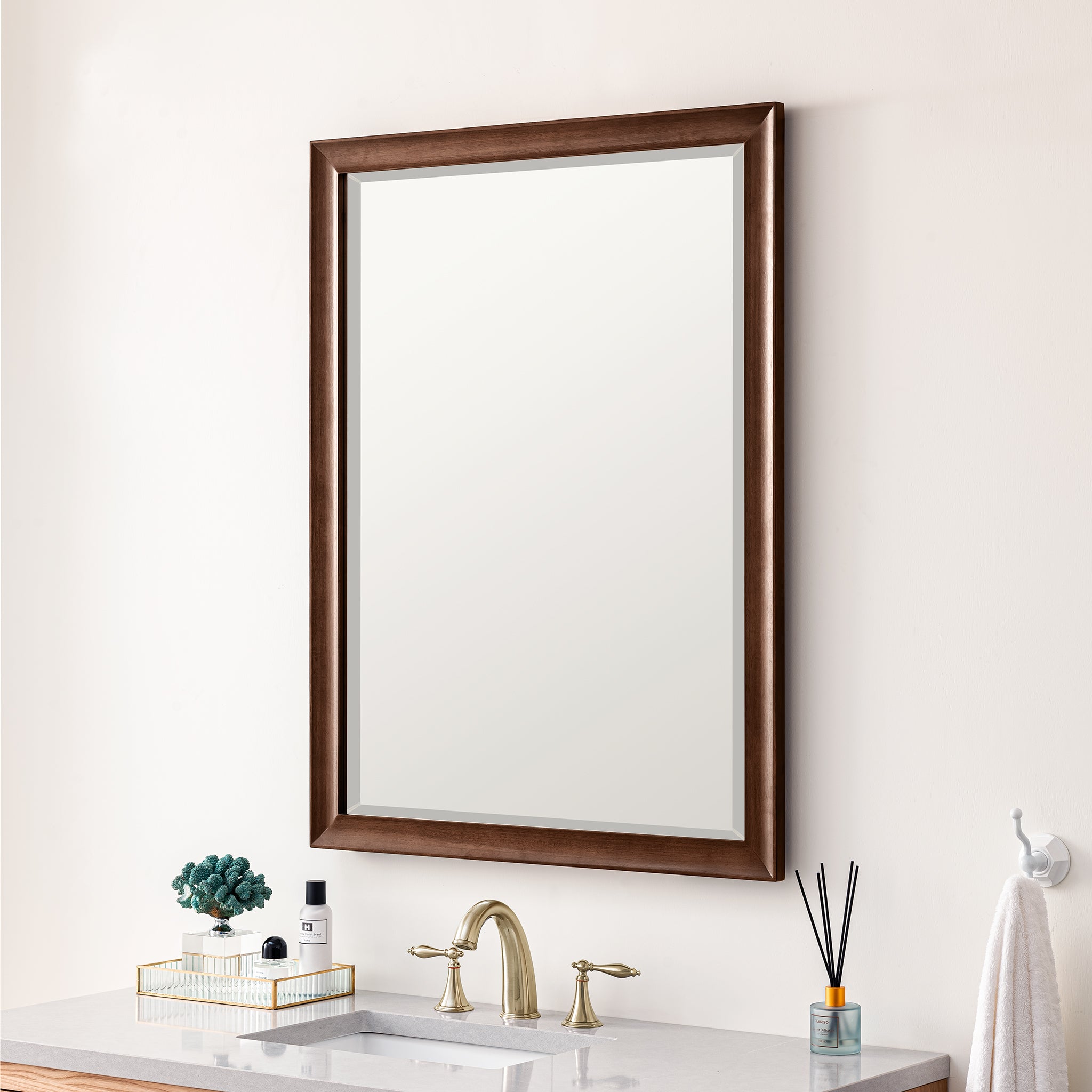James Martin Glenbrooke 30" Mirror, Mid-Century Walnut, view 4