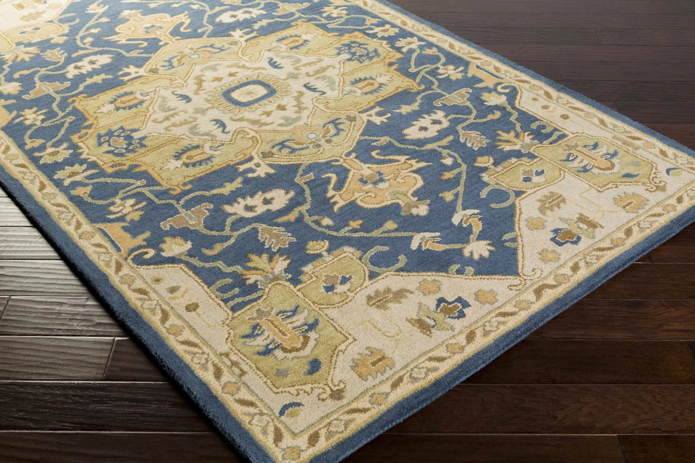 Broomfield 1145 Hand Tufted Blue Wool Rug by Boutique Rugs