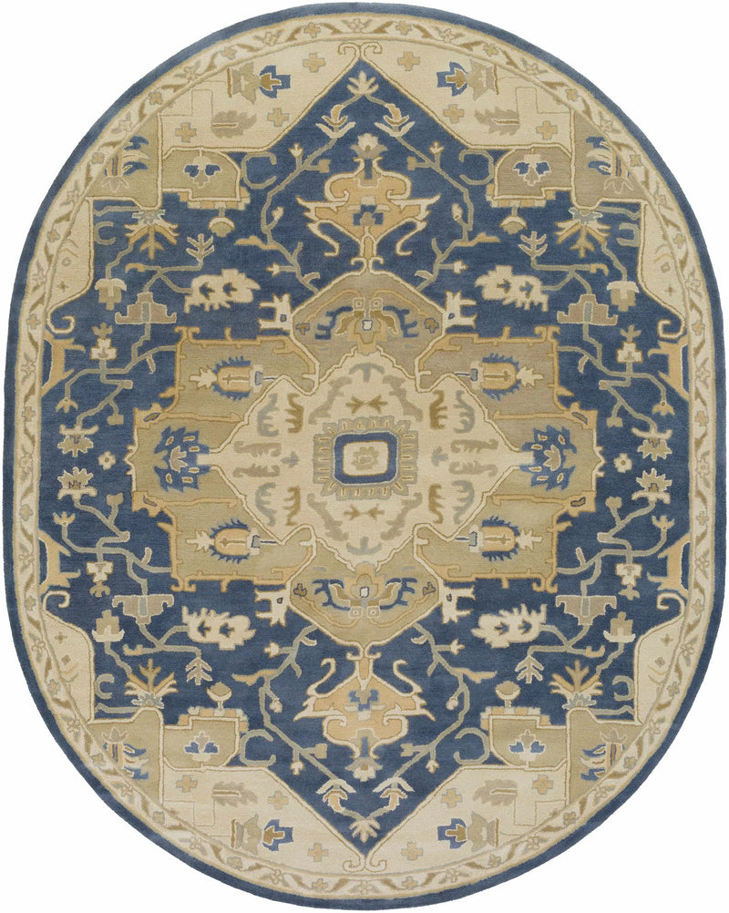 Broomfield 1145 Hand Tufted Blue Wool Rug by Boutique Rugs