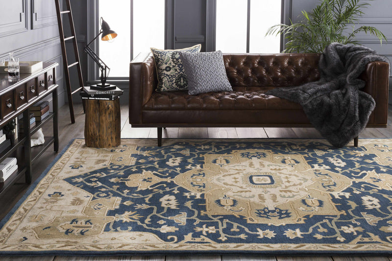 Broomfield 1145 Hand Tufted Blue Wool Rug by Boutique Rugs