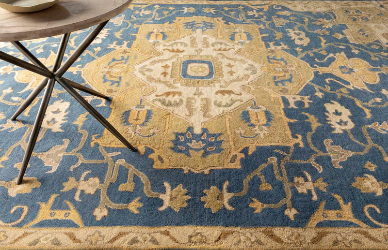 Broomfield 1145 Hand Tufted Blue Wool Rug by Boutique Rugs