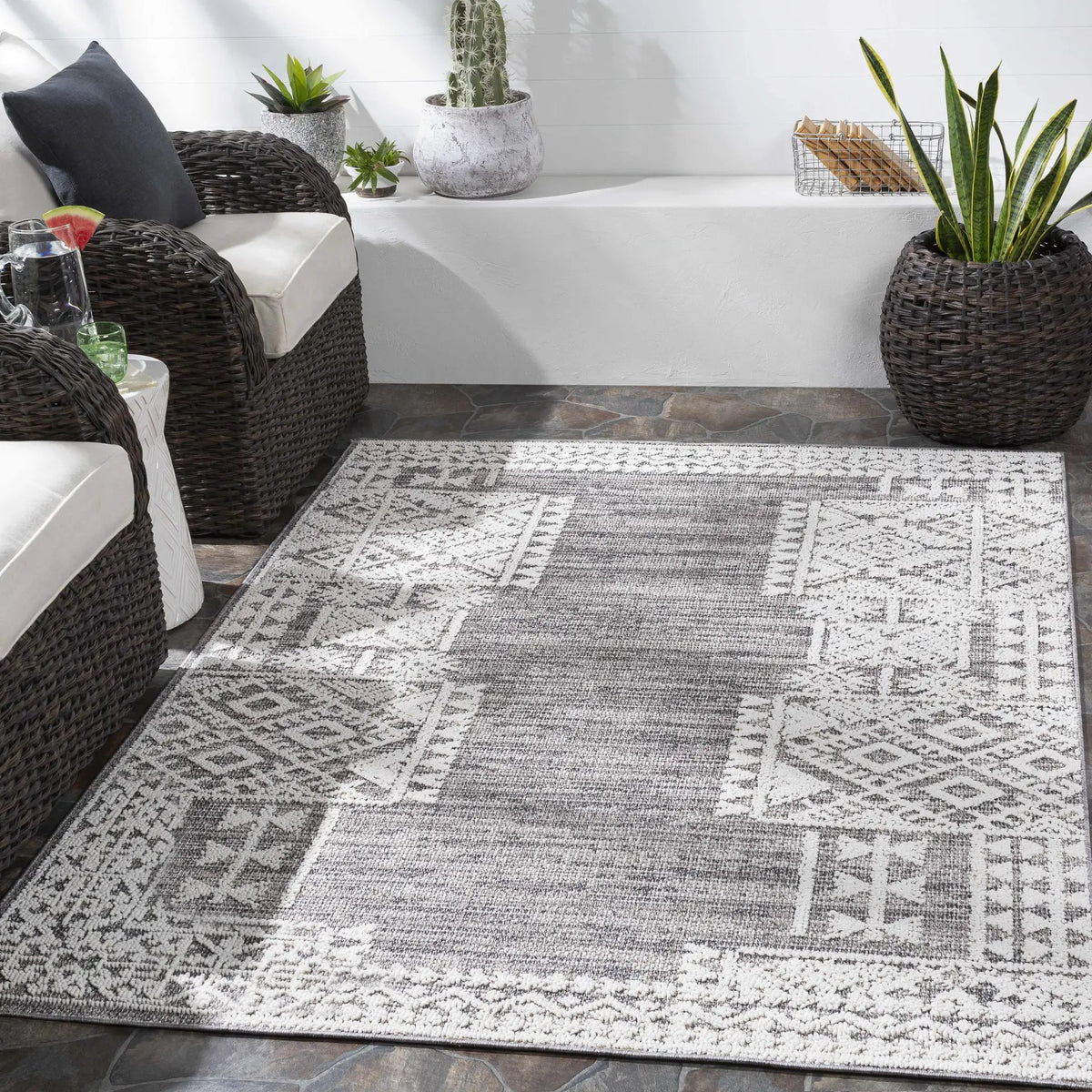 Luddenham Textured Rug - Clearance, installed in a room