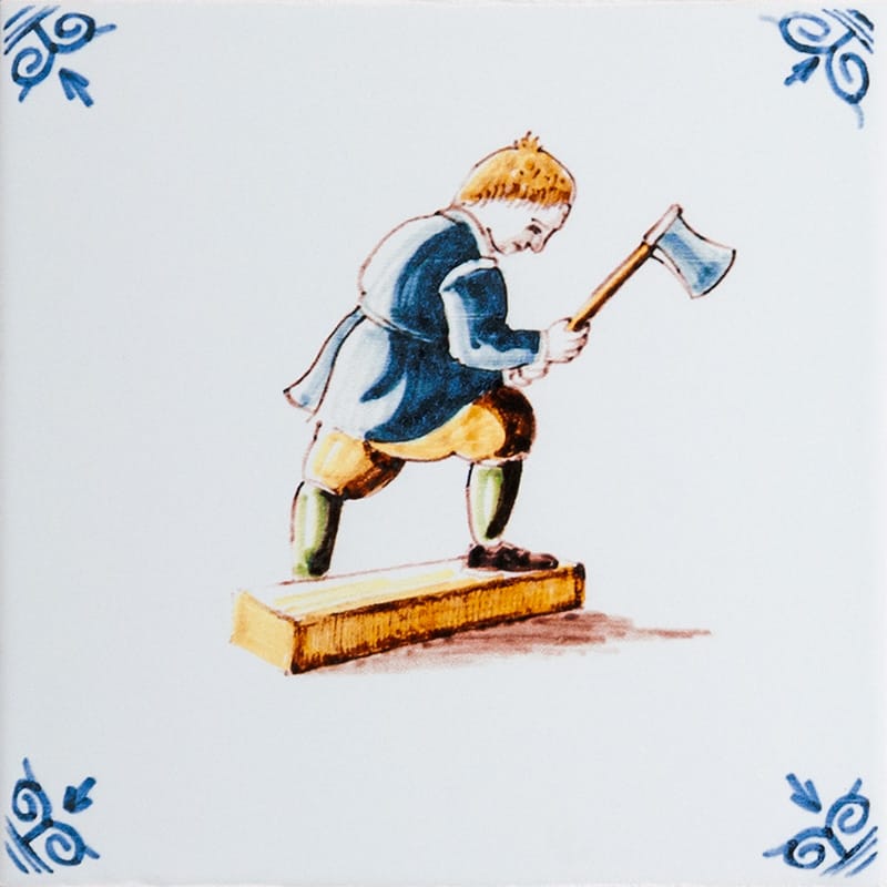 Lumber Glazed Delft Ceramic Tiles 6x6 Ceramic Glazed 6x6 Tiles