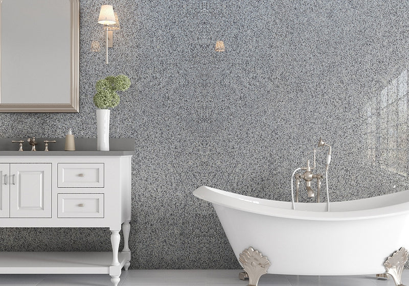 Luna Pearl Polished Granite Slab Random room scene