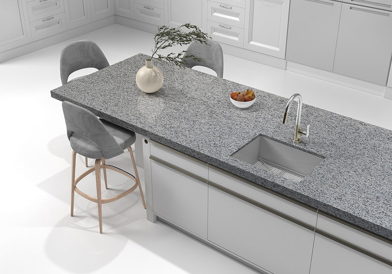 Luna Pearl Polished Granite Slab Random room scene 4