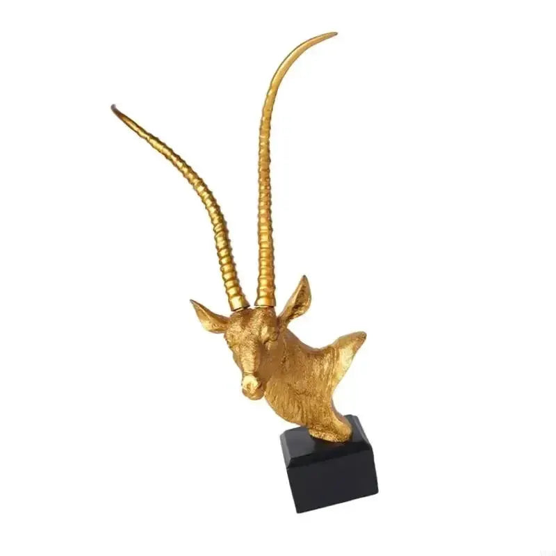 Luxurious Antelope Head Figurine With Fine Detail For Office And Home Gift by House Of Avana