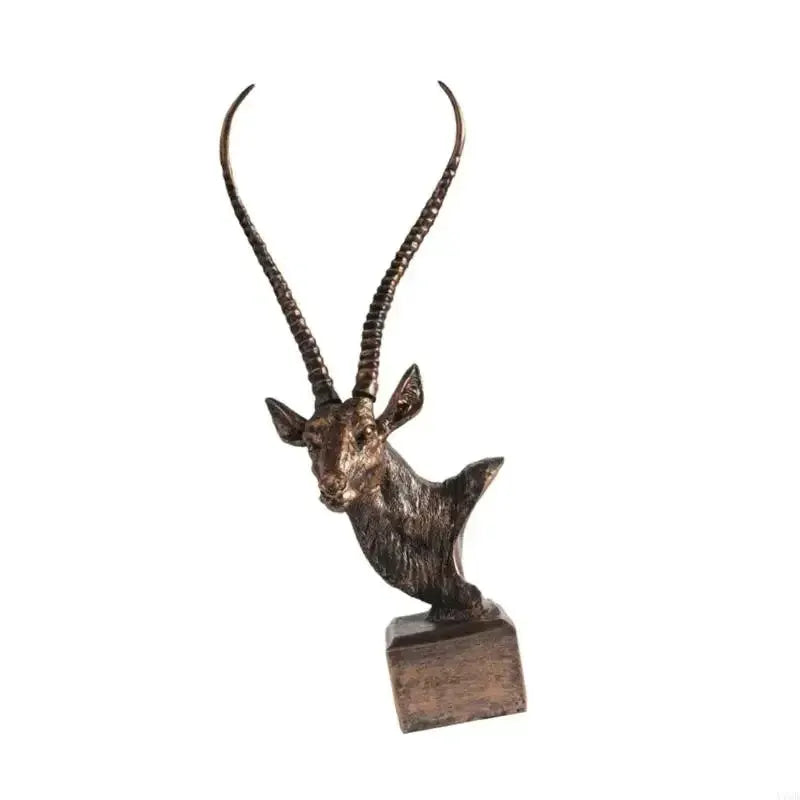 Luxurious Antelope Head Figurine With Fine Detail For Office And Home Gift by House Of Avana