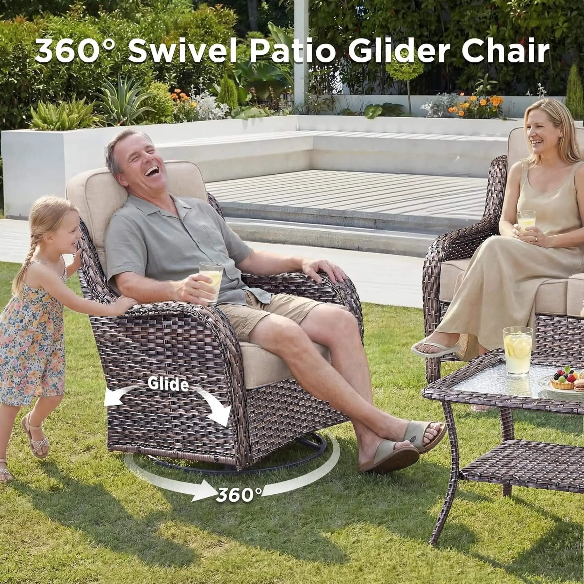 Luxury 10-Piece All-Weather Outdoor Patio Furniture Set With Fire Pit Table (SAK39281) by SAKSBY WHOLESALE
