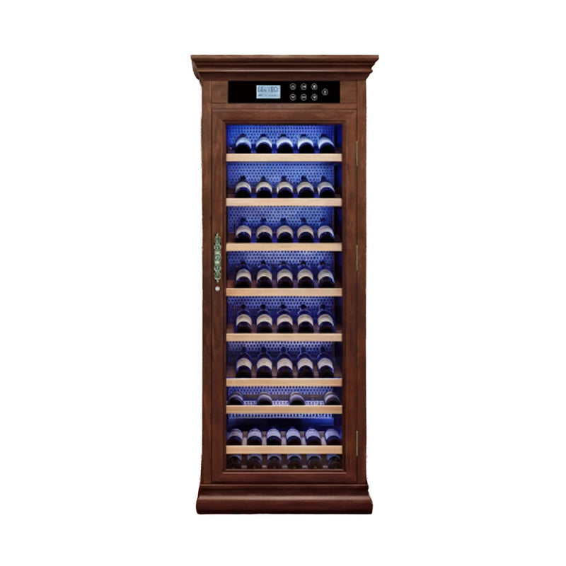 Nuvia 102-Bottle 10.6 Cu.Ft Wine Cooler Cabinet With LED Lighting And Temperature Control (SAK69027) by SAKSBY WHOLESALE