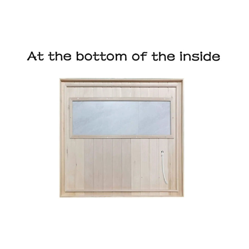 Thermora Ivara Luxury 2-Person Hemlock Wood FAR Infrared Sauna Room W/ Glass Door, 1750W (SAK81525) by SAKSBY WHOLESALE