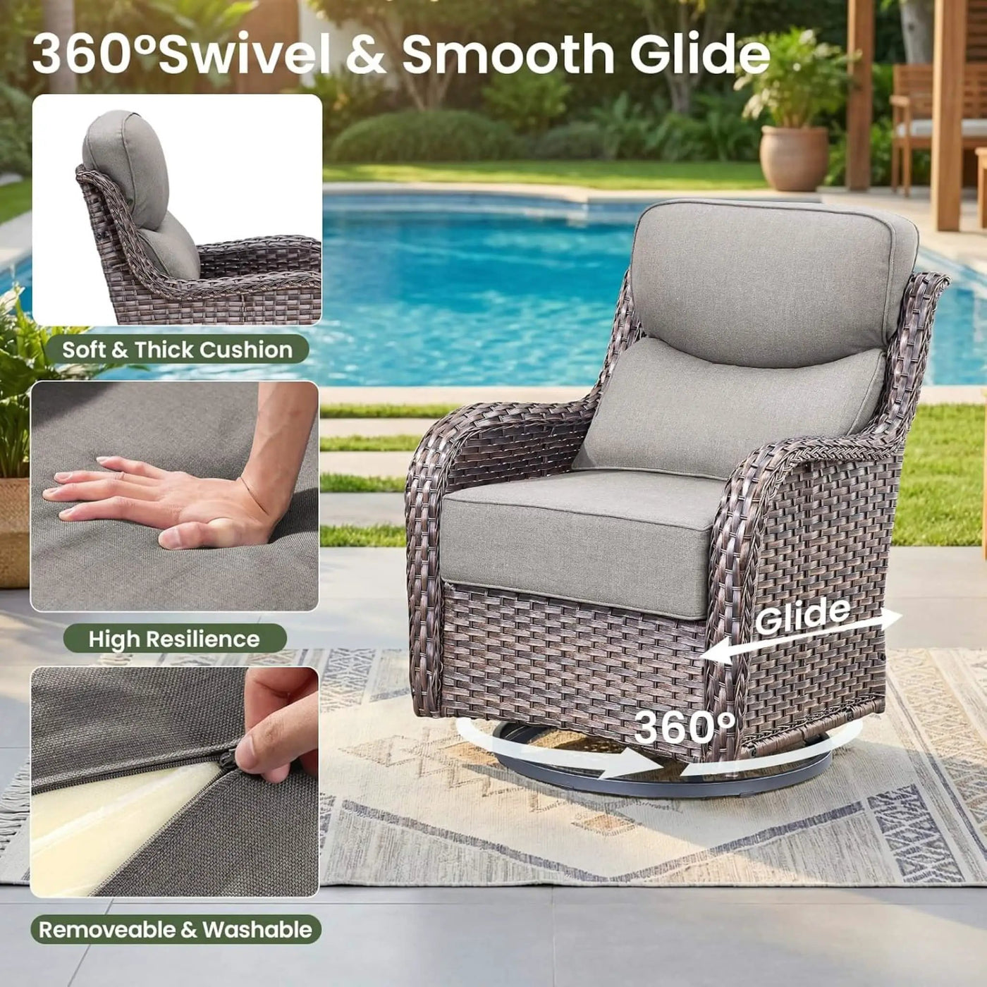 Luxury 7-Piece Outdoor Patio Furniture Set With Fire Pit Table (SAK57391) by SAKSBY WHOLESALE