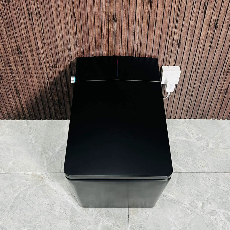 Nuvia Luxury Black Square Smart Toilet With Bidet, Remote, And Heated Seat (SAK45183) by SAKSBY WHOLESALE
