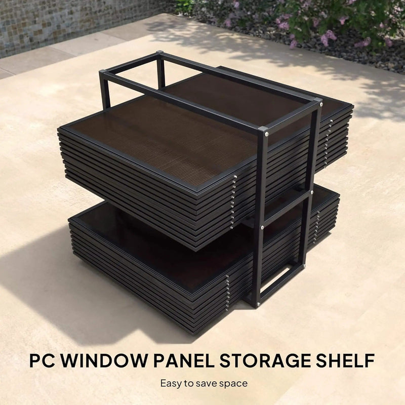 Alora Oasis Luxury Heavy-Duty Hardtop Sunroom With Aluminum Frame And LED Lights (SAK79102) by SAKSBY WHOLESALE